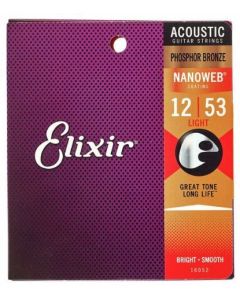 Elixir Nanoweb Light Phosphor Bronze 12/53