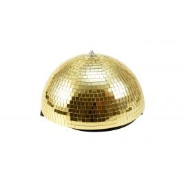 EUROLITE Half Mirror Ball 30cm gold + motor