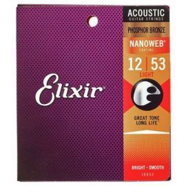 Elixir Nanoweb Light Phosphor Bronze 12/53