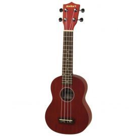 Ukulele soprano MKU-1 See-through Red by Aria