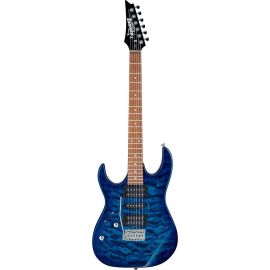 IBANEZ GRX70QA TBB electric guitar (Tranparent blue burst)