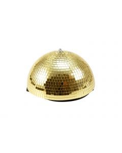 EUROLITE Half Mirror Ball 30cm gold + motor